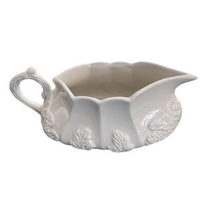 Red Cliff Vintage Ironstone Grape Leaf Pattern Gravy Boat 1950’s